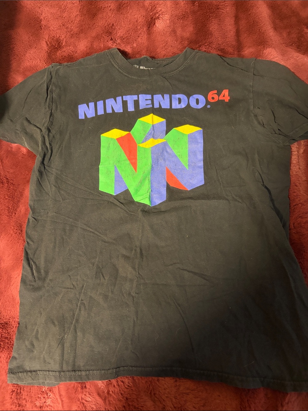 Nintendo 64 Black Graphic Tee - Nintendo Brand Shirt